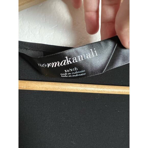 Norma Kamali Little Black Long Sleeve Wrap Mini Dress Size XS - Picture 7 of 7